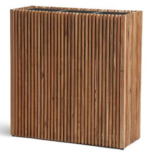 Кашпо TREEZ Effectory - Timberline - Высокий дивайдер - Тёмное дерево 41.33-25-24-136-NT-86/90