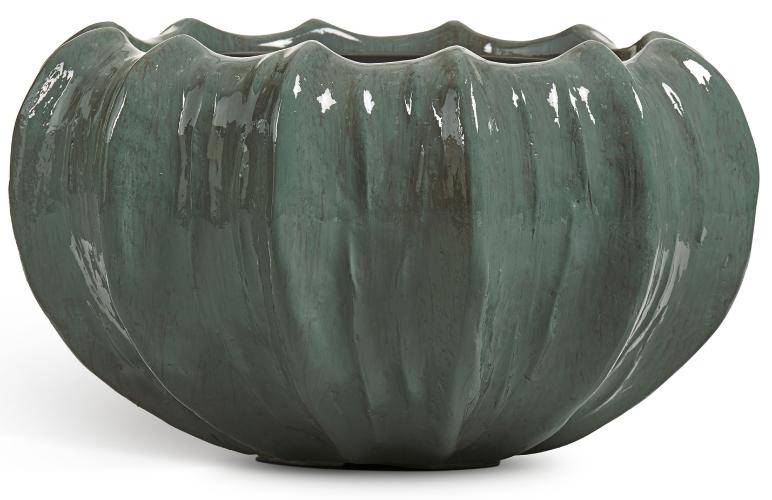 Кашпо TREEZ Effectory - Aura - Низкая Design-чаша 41.33-24-24-148-GRN-53