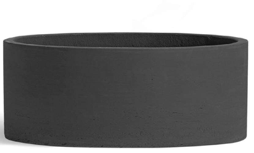 Кашпо TREEZ ERGO - Concrete - Низкий цилиндр