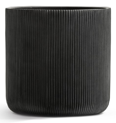 Кашпо Treez Ergo Jet Цилиндр Антрацит в-30, д-30 см