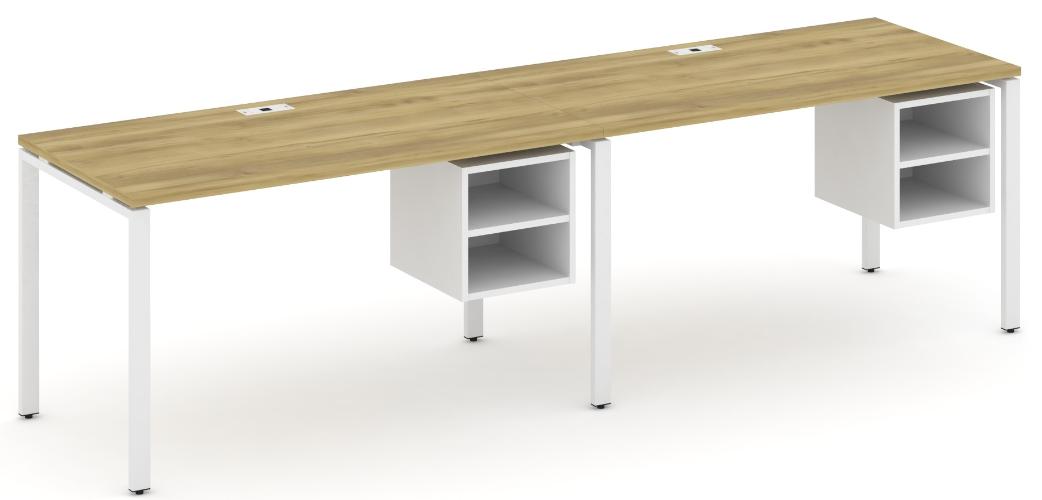 Рабочая станция односторонняя с подвесными тумбами на 2 места CN.ORS-107