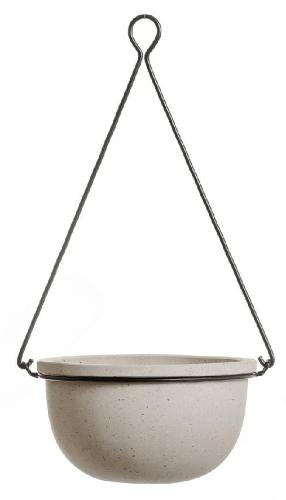 Кашпо TREEZ Effectory Beton Полусфера подвесная