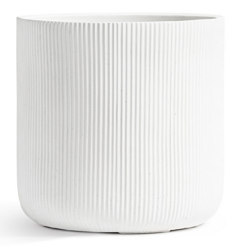 Кашпо Treez Ergo Jet Цилиндр Белый камень в-45, д-45 см