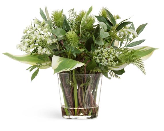 "Green Lifestyle" в стеклянной вазе с водой