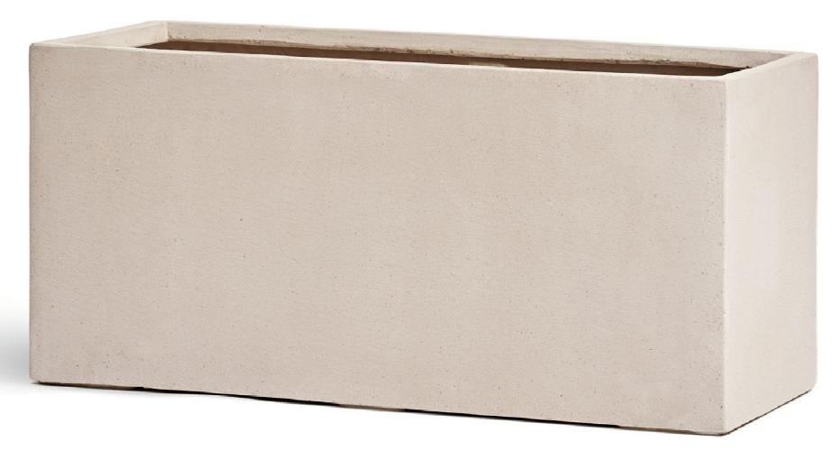 Кашпо TREEZ Effectory - Beton - Низкий прямоугольник