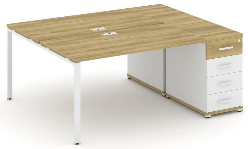 Рабочая станция с одной опорной тумбой CN.DRS-403 B/W