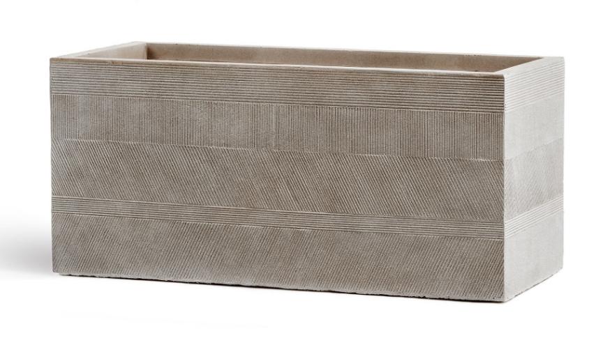 Кашпо серия Graphics - Низкий прямоугольник