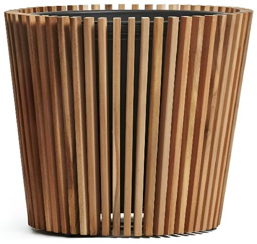 Кашпо TREEZ Effectory - Timberline - Конус - Тёмное дерево