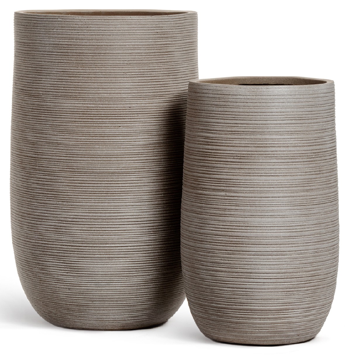 Кашпо TREEZ ERGO TreeLine Высокая округлая чаша Капучино в-64, д-40 см