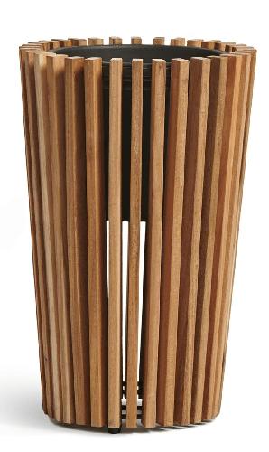 Кашпо TREEZ Effectory - Timberline - Высокий конус - Тёмное дерево 41.33-25-24-145-NT-48