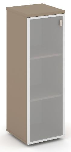 Шкаф средний узкий левый (1 средний фасад стекло в раме сатин матовый) ES.SU-2.4R (L)