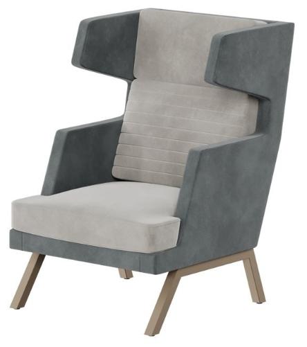 Кресло высокое Aldo металл капучино ALD-01