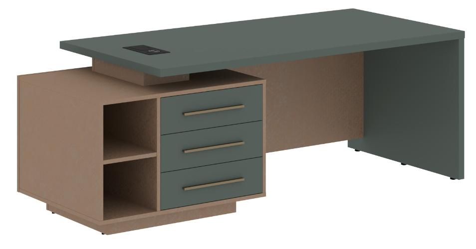 Стол руководителя с тумбой VCT 2190(L)