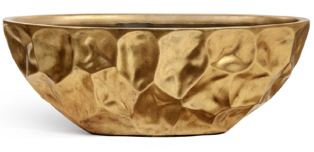 Кашпо TREEZ Effectory Metal Высокая лодка Design Сrumple