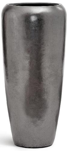 Кашпо TREEZ Effectory Metal Дизайн-конус Стальное серебро д-34 см, в-75 см 1/1