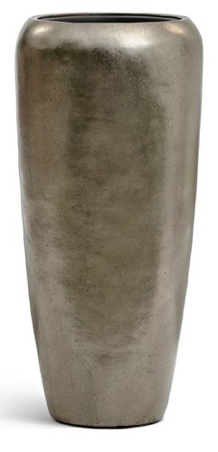 Кашпо TREEZ Effectory Metal Дизайн-конус Белое золото д-34 см, в-75 см 1/1