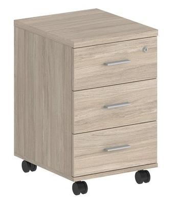 Тумба мобильная с 3 ящ., с замком, з.ст.ДВП SG.610