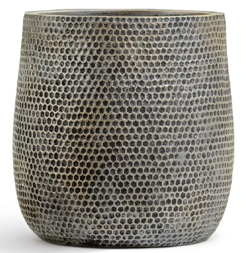 Кашпо TREEZ ERGO Oriental Чаша Серебро с золотой патиной в-44 см, д-44 см