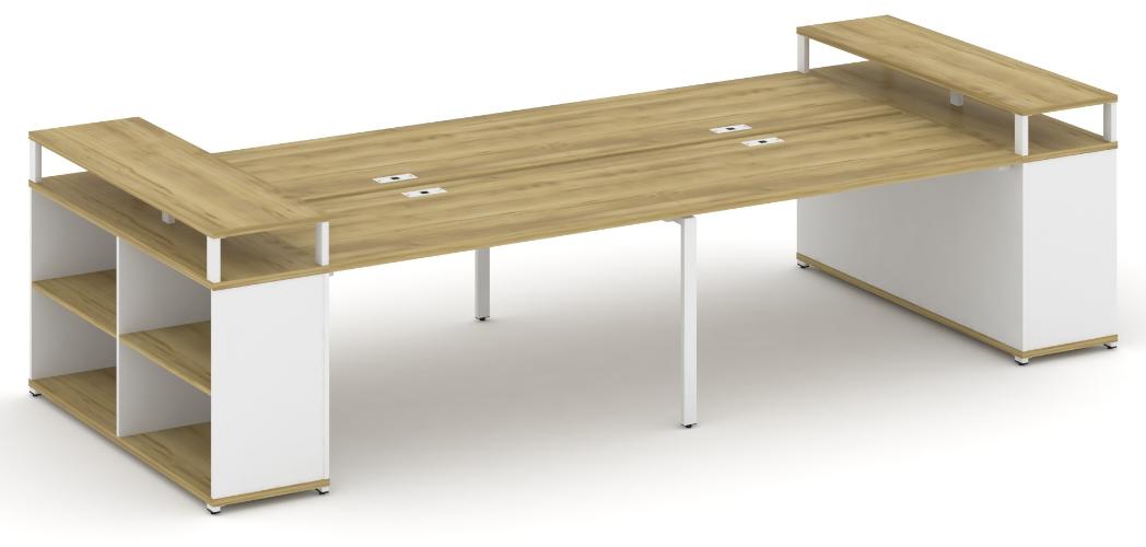 Рабочая станция с опорными стеллажами с верхними горизонтами CN.DRS-251