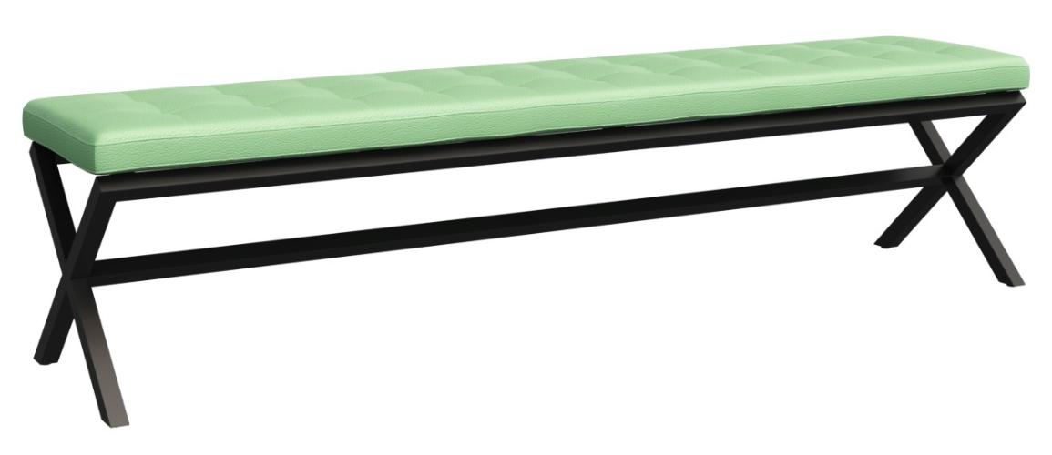 Банкетка трехместная м/к антрацит Next NLT.L-3