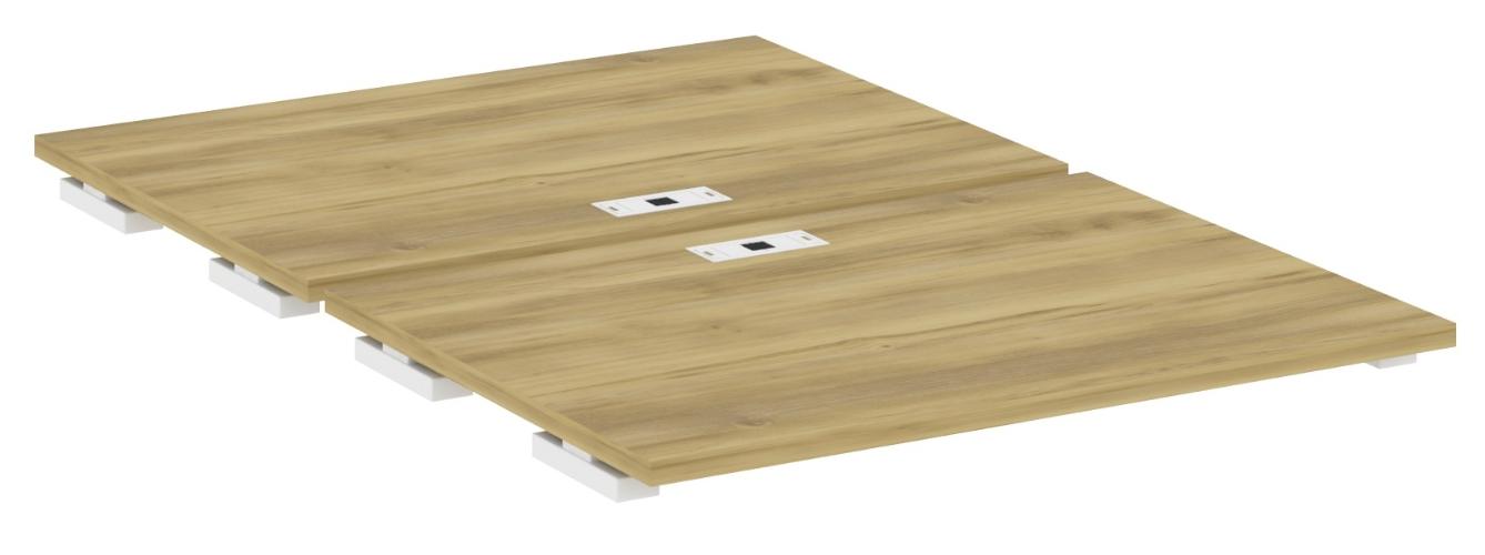 Двойной стол приставка к двум опорным тумбам/шкафам CN.DSPR-005