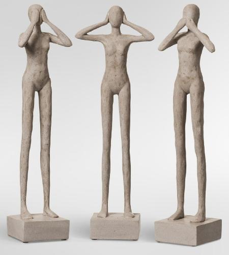 Скульптура TREEZ Effectory - Philosopher's Stone - Триптих "Недеяние зла"