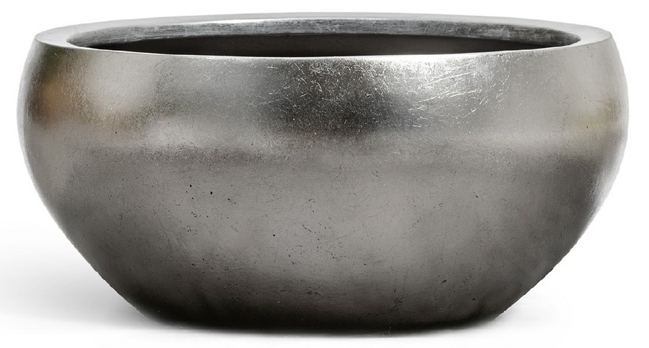Кашпо TREEZ Effectory Metal Низкая полусфера