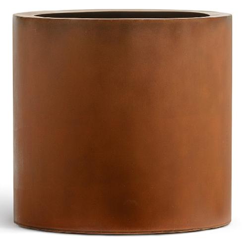 Кашпо TREEZ Effectory Corten Steel Циллиндр д-41, в-39 см