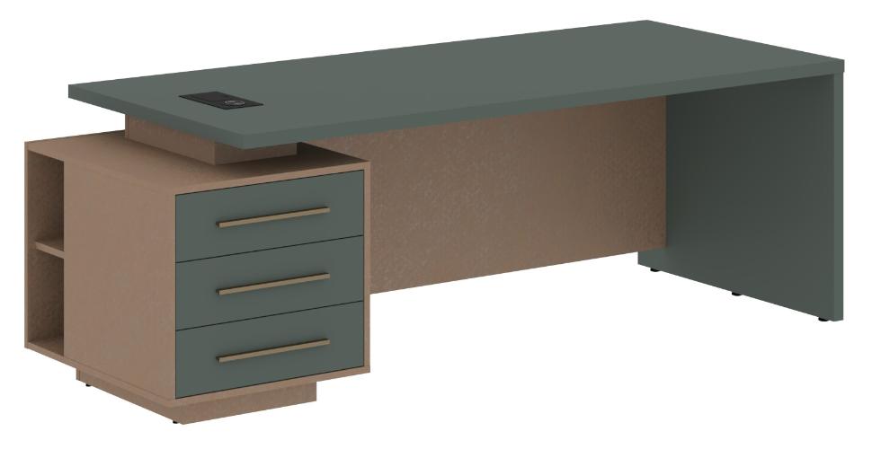 Стол руководителя с тумбой VCT 2290(L)