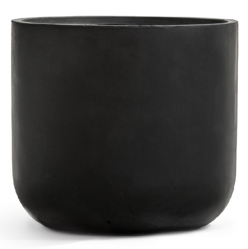 Кашпо TREEZ ERGO Just Цилиндр Антрацит д-44 см, в-40 см