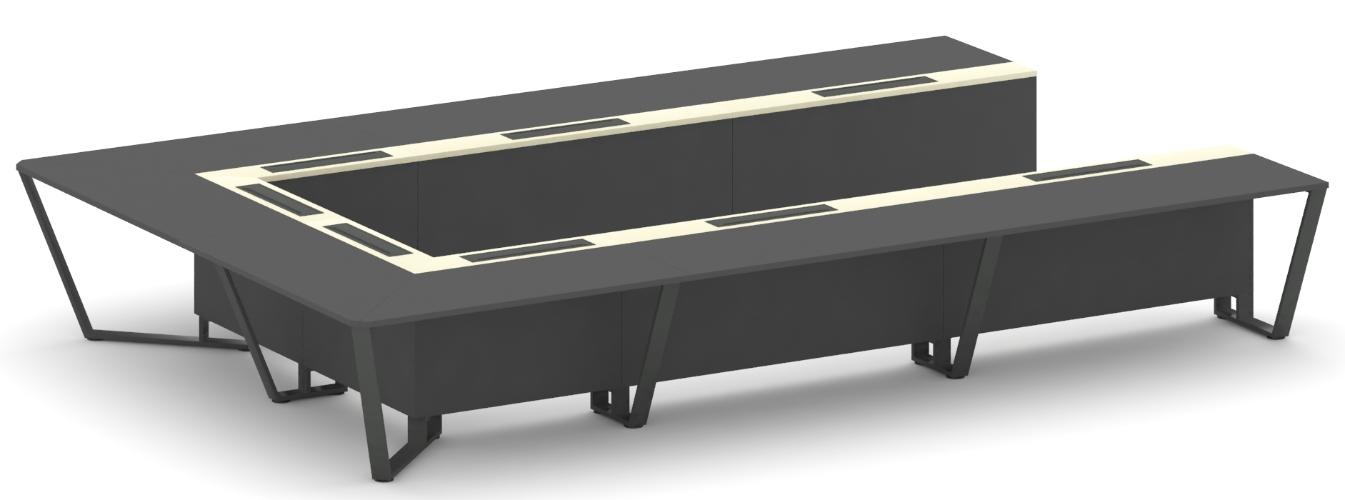 Стол переговорный П-образный KM-PR.B.SP-15P