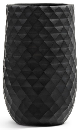 Кашпо TREEZ ERGO Diamond Высокая округлая чаша Антрацит д-48, в-75 см