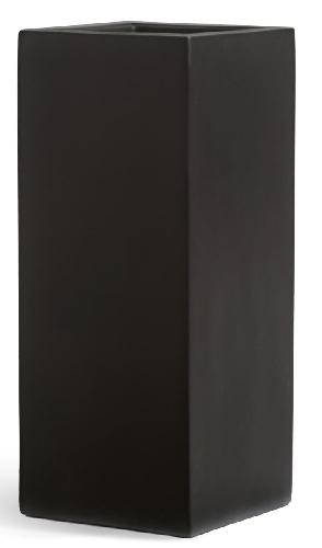 Кашпо TREEZ Effectory Black Stone Высокий куб