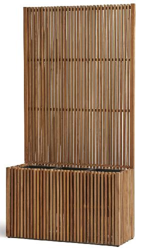 Кашпо TREEZ Effectory - Timberline - Низкий дивайдер со стенкой