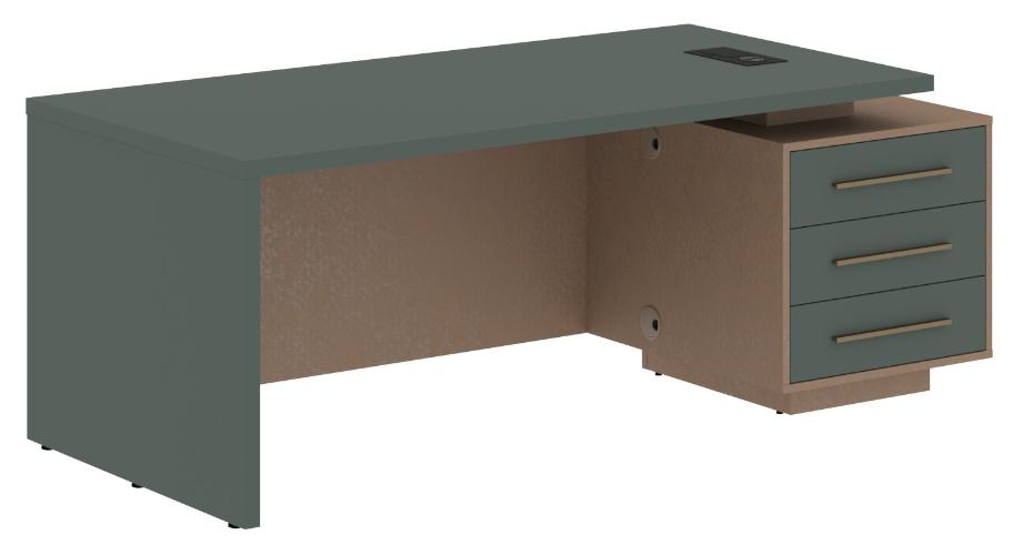 Стол руководителя с тумбой VCT 2090(R)