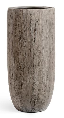 Кашпо серия Wood Высокий округлый конус