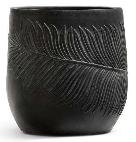 Кашпо TREEZ ERGO Nature Чаша Антрацит д-44, в-45 см