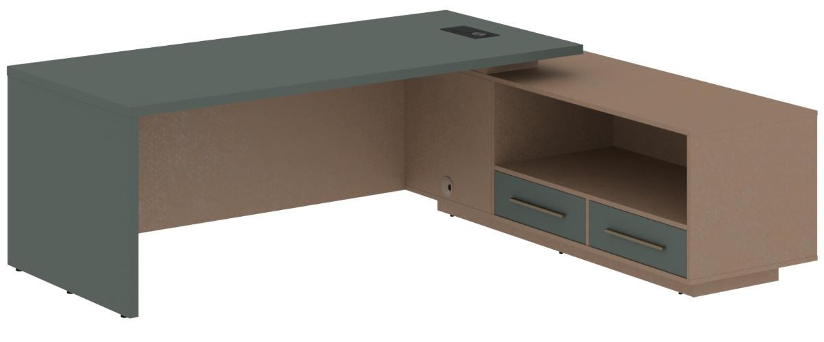 Стол руководителя с тумбой VCT 2319(R)