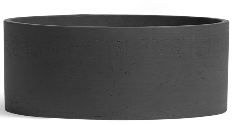 Кашпо TREEZ ERGO - Concrete - Низкий цилиндр