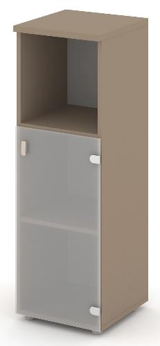 Шкаф средний узкий правый (1 низкий фасад стекло сатин матовый) ES.SU-2.2 (R)