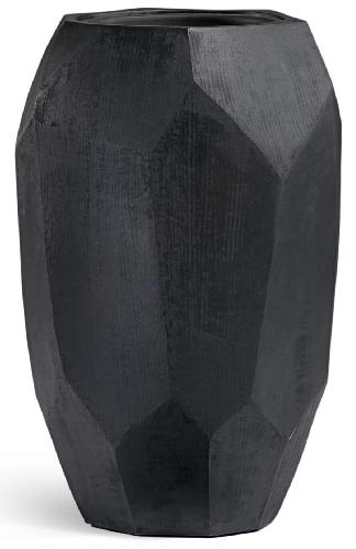 Кашпо TREEZ Effectory - Anthra - Высокий Design-многогранник - Антрацит 41.33-08-24-133-BLCK-75