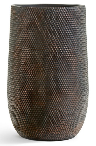 Кашпо TREEZ ERGO Oriental Высокая чаша Окись с медной патиной в-75 см, д-47 см