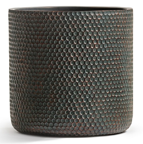 Кашпо Treez ERGO Orien Metall Цилиндр Окись с медной патиной в-23 см, д-25 см