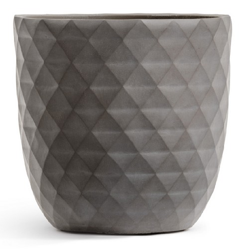 Кашпо TREEZ ERGO Diamond Чаша-конус Мокко д-30, в-29 см