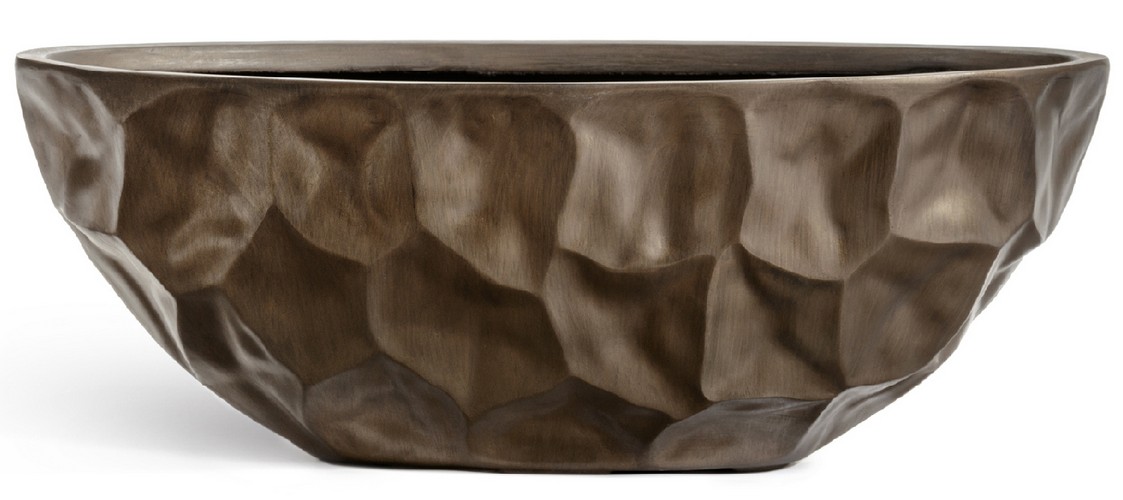 Кашпо TREEZ Effectory Metal Высокая лодка Design Сrumple