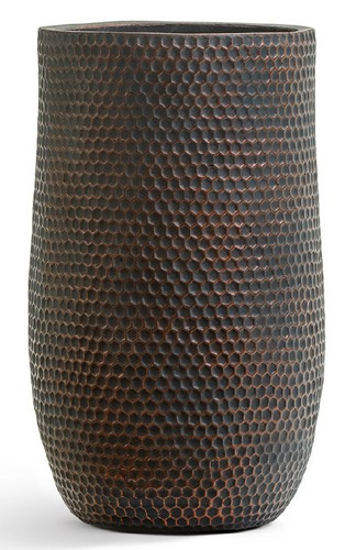 Кашпо TREEZ ERGO Oriental Высокая чаша Окись с медной патиной в-55 см, д-34 см