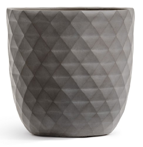 Кашпо TREEZ ERGO Diamond Округлая чаша Мокко д-44 см, в-50 см