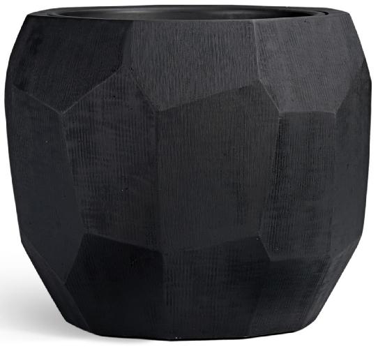 Кашпо TREEZ Effectory - Anthra - Design-многогранник - Антрацит