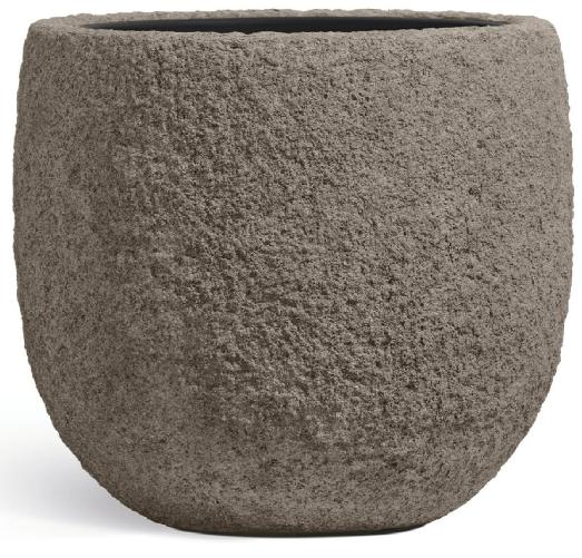 Кашпо TREEZ Effectory - Terra - Чаша classic - Серый беж, д-40 см