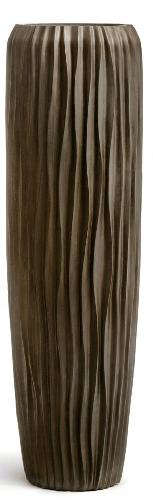 Кашпо TREEZ Effectory Metal Высокий конус Giant Design Wave